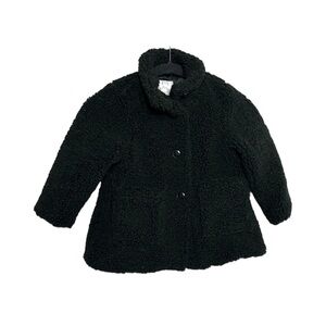 New Rachel PARCELL teddy Black Sherpa Kids Jacket size 2 toddler teddy pea coat